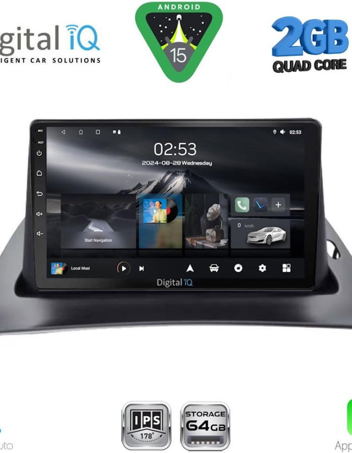 DIGITAL IQ RSD 1550_CPA (9inc) MULTIMEDIA TABLET for RENAULT KANGOO mod. 2010-2021