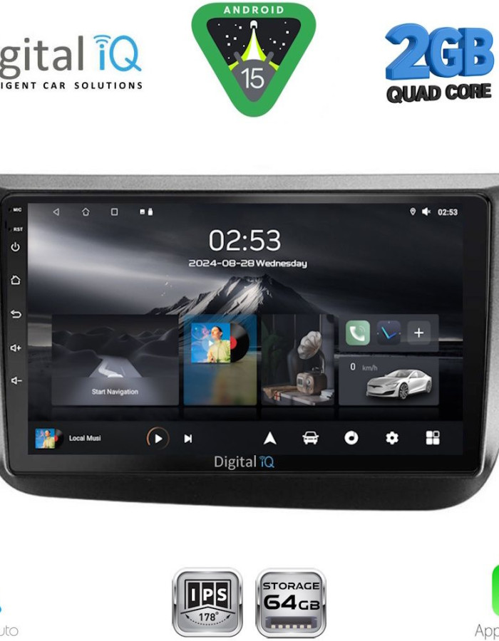 DIGITAL IQ RSD 1570_CPA (9inc) MULTIMEDIA TABLET for SEAT ALTEA mod. 2004-2015