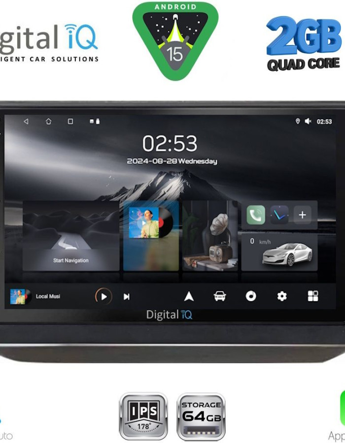 DIGITAL IQ RSD 1581_CPA (10inc) MULTIMEDIA TABLET for SKODA FABIA mod. 2008-2014