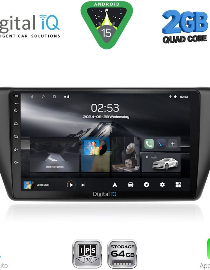 DIGITAL IQ RSD 1582_CPA (9inc) MULTIMEDIA TABLET for SKODA FABIA mod. 2015-2022