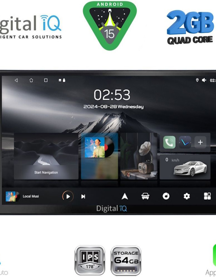 DIGITAL IQ RSD 1650_CPA (9inc) MULTIMEDIA TABLET for SSANGYONG ACTYON - KYRON mod. 2006-2015