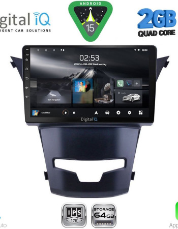 DIGITAL IQ RSD 1653_CPA (9inc) MULTIMEDIA TABLET for SSANGYONG KORANDO mod. 2014-2019