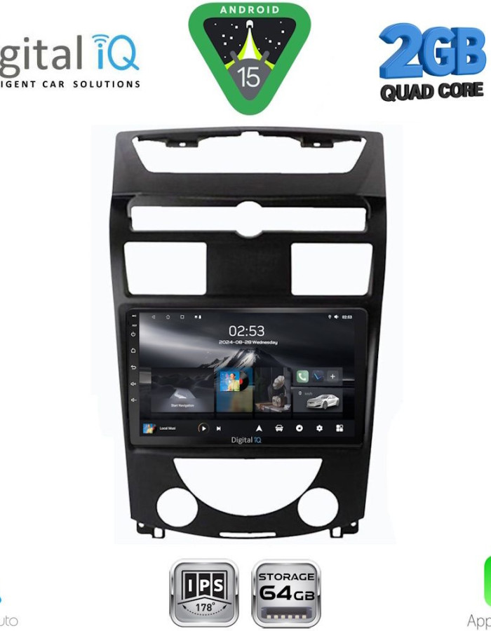 DIGITAL IQ RSD 1657_CPA (10inc) MULTIMEDIA TABLET for SSANGYONG REXTON mod. 2006-2015