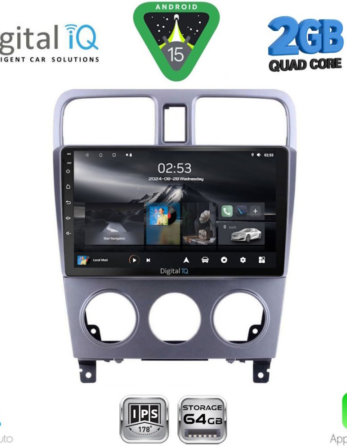 DIGITAL IQ RSD 1661_CPA (9inc) MULTIMEDIA TABLET for SUBARU FORESTER  mod. 2002-2008