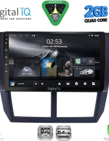 DIGITAL IQ RSD 1662_CPA (9inc) MULTIMEDIA TABLET for SUBARU FORESTER - IMPREZA - XV mod. 2008-2013