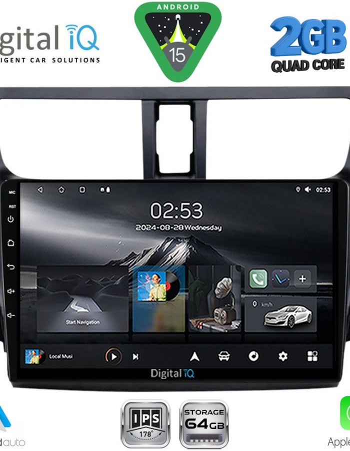 DIGITAL IQ RSD 1674_CPA (9inc) MULTIMEDIA TABLET for SUZUKI CELERIO mod. 2015-2021