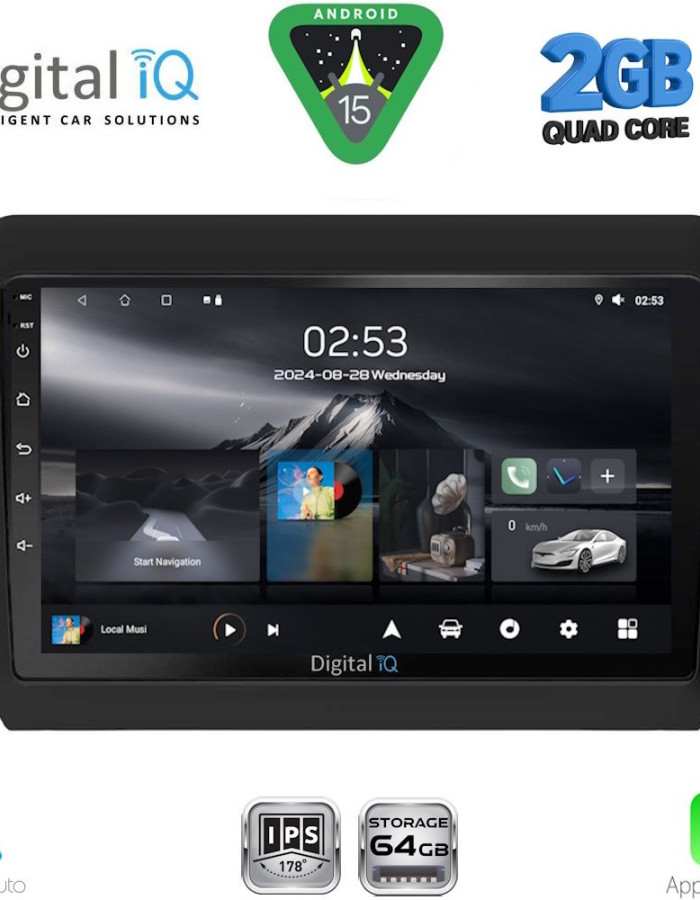 DIGITAL IQ RSD 1686_CPA (9inc) MULTIMEDIA TABLET for SUZUKI SWIFT mod. 2017-2026