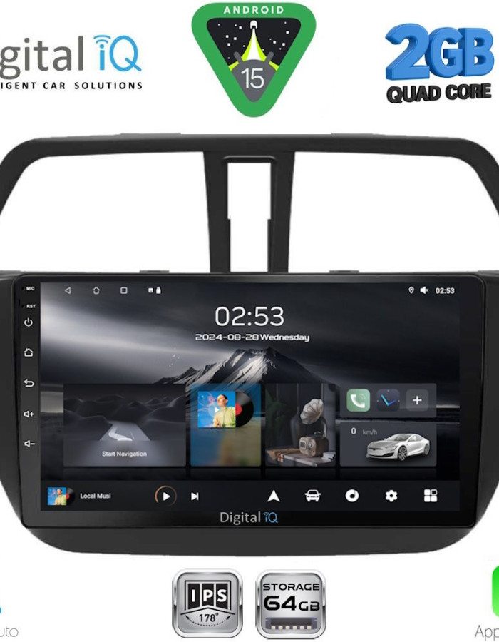DIGITAL IQ RSD 1689_CPA (9inc) MULTIMEDIA TABLET for SUZUKI SX4 S-CROSS mod. 2014-2021