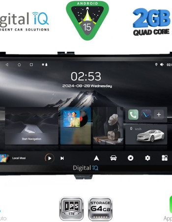 DIGITAL IQ RSD 1703_CPA (9inc) MULTIMEDIA TABLET for TOYOTA AURIS mod. 2015-2021 – AYGO X mod. 2022-2026 – COROLLA mod. 2017-2019