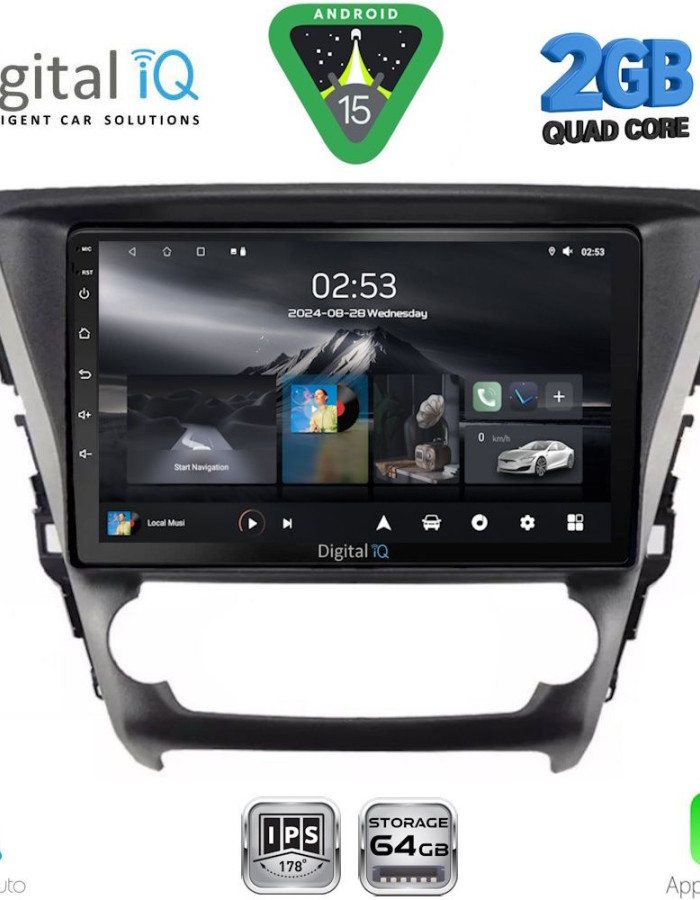 DIGITAL IQ RSD 1706_CPA (10inc) MULTIMEDIA TABLET for TOYOTA AVENSIS mod. 2016-2020