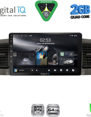 DIGITAL IQ RSD 1712BL_CPA (9inc) MULTIMEDIA TABLET for TOYOTA COROLLA mod. 2001-2006 (BLACK)
