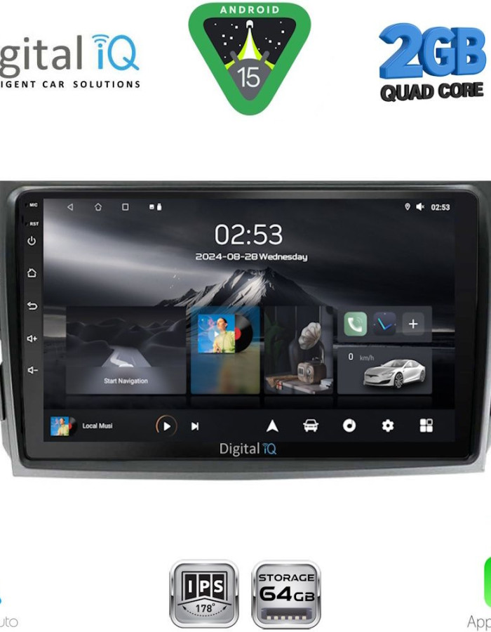 DIGITAL IQ RSD 1713_CPA (9inc) MULTIMEDIA TABLET for TOYOTA COROLLA 4D mod. 2006-2012