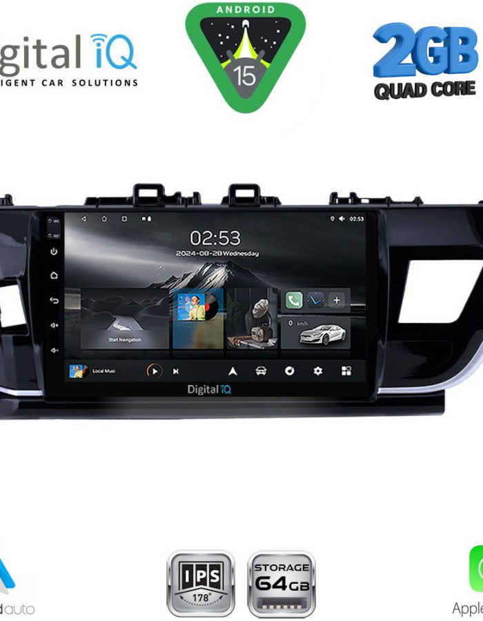 DIGITAL IQ RSD 1714BIG_CPA (10inc) MULTIMEDIA TABLET for TOYOTA COROLLA mod. 2013-2016