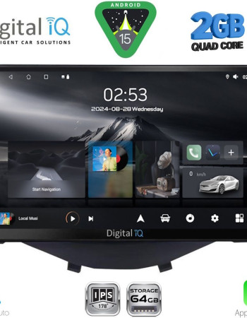 DIGITAL IQ RSD 1715_CPA CLIMA-A/C (9inc) MULTIMEDIA TABLET for CITROEN C1-PEUGEOT 108-TOYOTA AYGO mod. 2014-2022