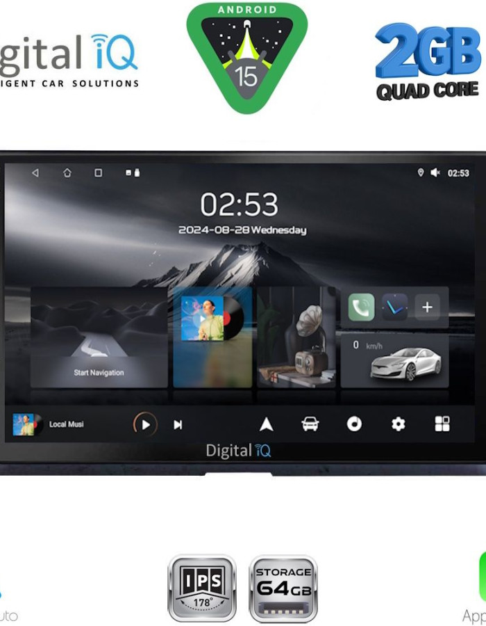 DIGITAL IQ RSD 1716_CPA (10inc) MULTIMEDIA TABLET for TOYOTA COROLLA mod. 2019-2026