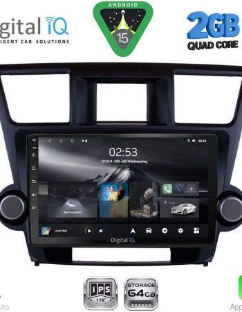 DIGITAL IQ RSD 1719_CPA (10inc) MULTIMEDIA TABLET for TOYOTA HIGHLANDER mod. 2008-2015