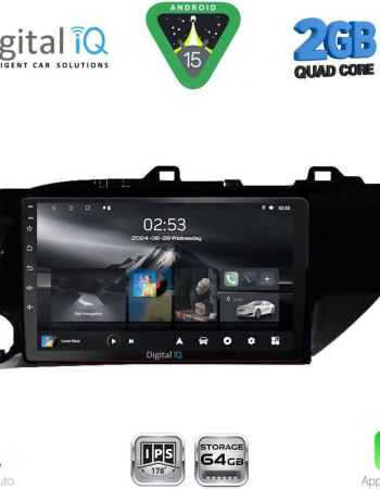DIGITAL IQ RSD 1721_CPA (10inc) MULTIMEDIA TABLET for TOYOTA HILUX mod. 2017-2026