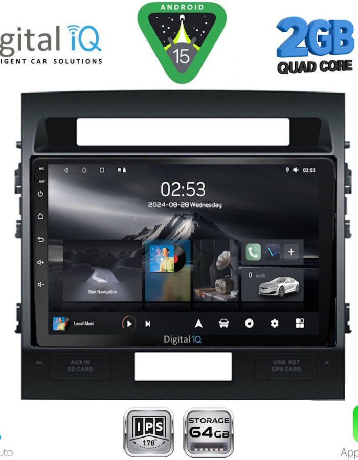 DIGITAL IQ RSD 1724_CPA (9inc) MULTIMEDIA TABLET for TOYOTA LANDCRUISER mod. 2008-2015