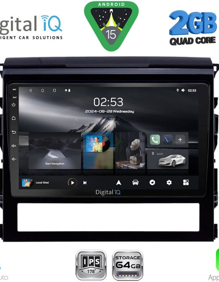 DIGITAL IQ RSD 1725_CPA (9inc) MULTIMEDIA TABLET for TOYOTA LANDCRUISER mod. 2016-2019