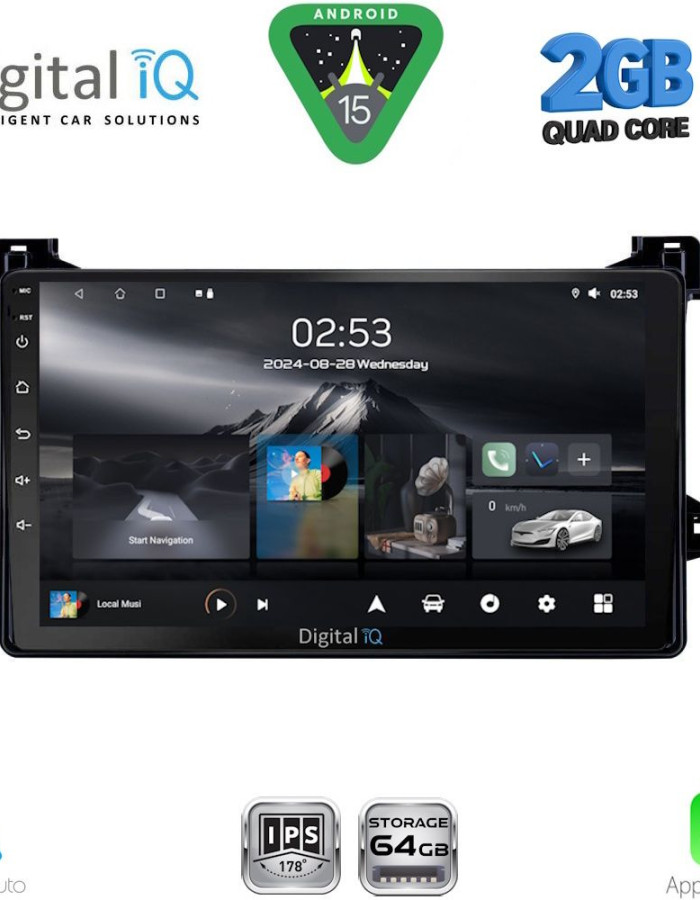 DIGITAL IQ RSD 1727_CPA (9inc) MULTIMEDIA TABLET for TOYOTA PRIUS mod. 2016-2020