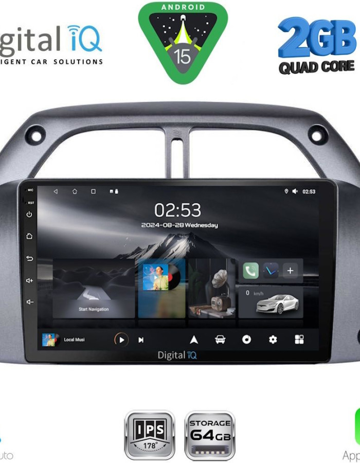 DIGITAL IQ RSD 1730_CPA A/C (9inc) MULTIMEDIA TABLET for TOYOTA RAV 4 mod. 2000-2006