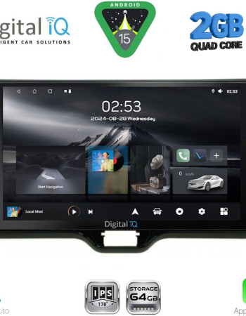 DIGITAL IQ RSD 1738_CPA (10inc) MULTIMEDIA TABLET for TOYOTA YARIS mod. 2020-2026 - MAZDA 2 mod. 2023-2026