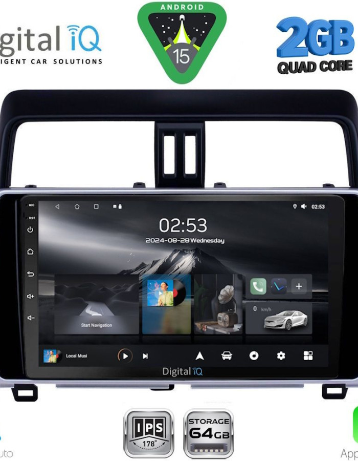 DIGITAL IQ RSD 1739_CPA (10inc) MULTIMEDIA TABLET for TOYOTA LAND CRUISER mod. 2019-2023
