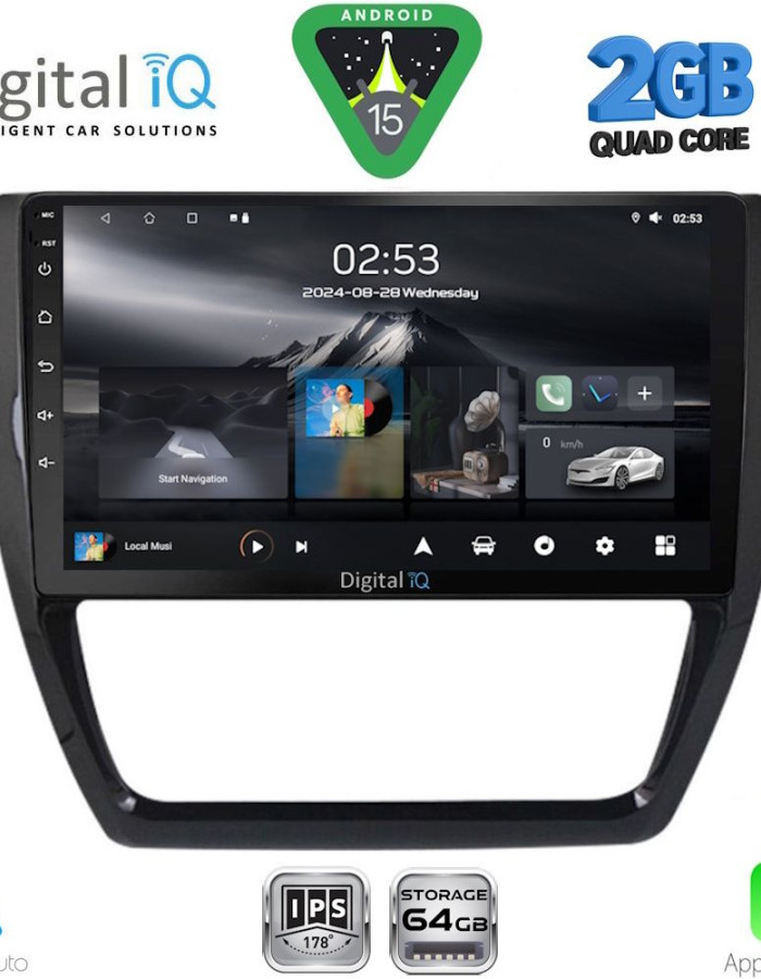 DIGITAL IQ RSD 1741_CPA (10inc) MULTIMEDIA TABLET for VW JETTA mod. 2010-2016