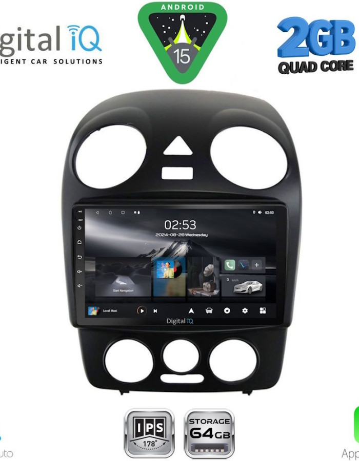 DIGITAL IQ RSD 1742_CPA (9inc) MULTIMEDIA TABLET for VW BEETLE mod. 2004-2011