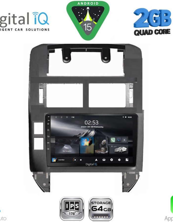DIGITAL IQ RSD 1755_CPA (9inc) MULTIMEDIA TABLET for VW POLO mod. 2002-2009