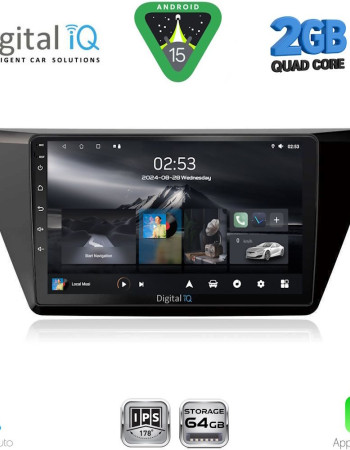 DIGITAL IQ RSD 1769_CPA (10inc) MULTIMEDIA TABLET for VW TOURAN mod. 2016-2026