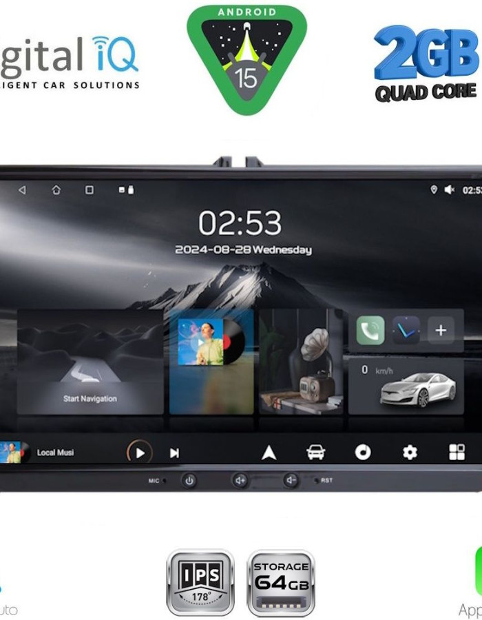 DIGITAL IQ RSD 190_CPA (9inc) MULTIMEDIA TABLET for SEAT - SKODA - VW mod. 2004-2014