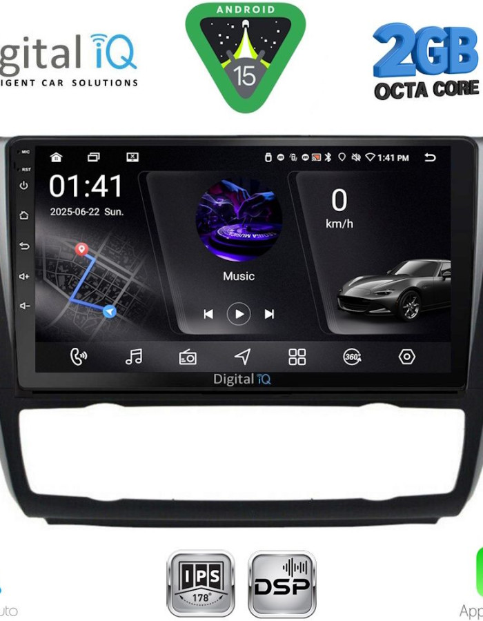 DIGITAL IQ RSF 4040_CPA CLIMA (9inc) MULTIMEDIA TABLET for BMW S.1  E81-82-87-88 mod. 2004-2013
