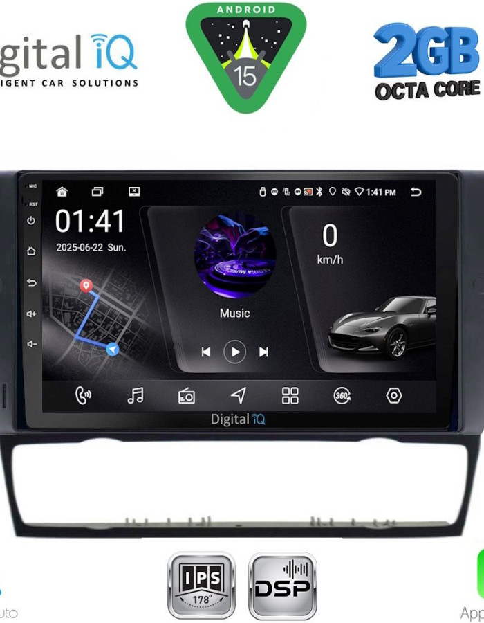 DIGITAL IQ RSF 4043_CPA (9inc) MULTIMEDIA TABLET for BMW E90-E91-E92-E93 mod. 2005-2012