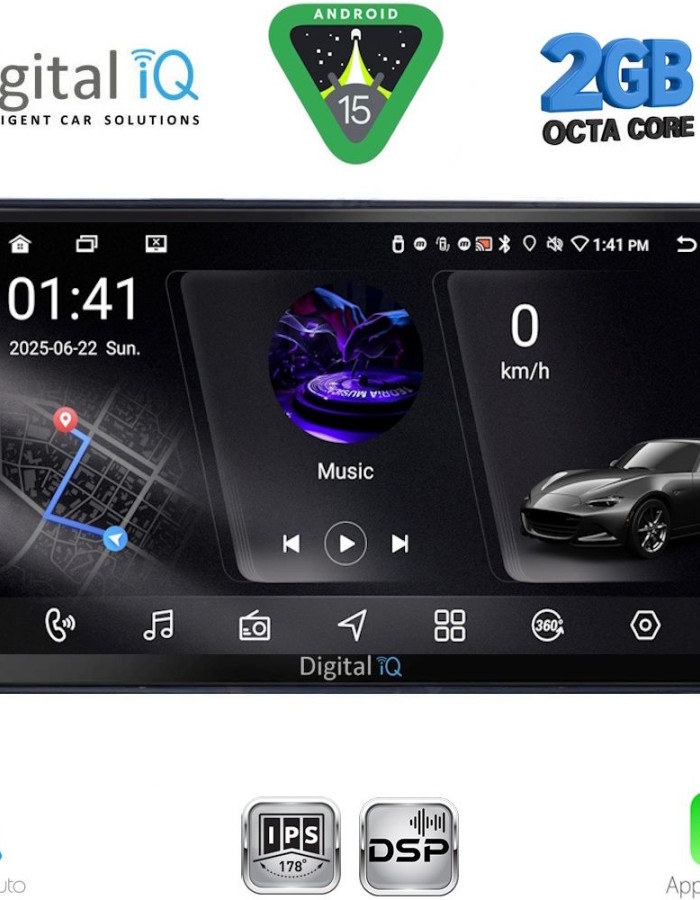 DIGITAL IQ RSF 4081_CPA (9inc) MULTIMEDIA TABLET for CITROEN – PEUGEOT mod. 2008-2018