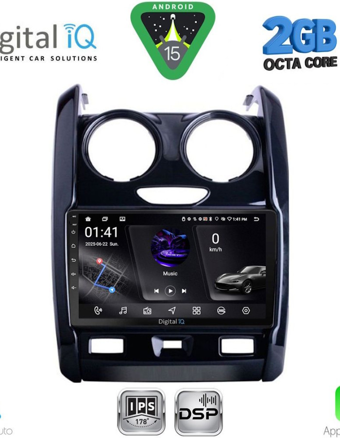 DIGITAL IQ RSF 4103_CPA (9inc) MULTIMEDIA TABLET for DACIA DUSTER mod. 2012-2019