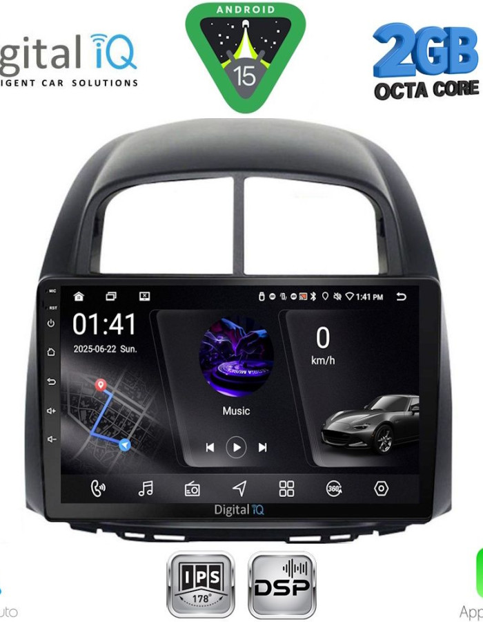 DIGITAL IQ RSF 4124_CPA (10inc) MULTIMEDIA TABLET for DAIHATSU SIRION mod. 2006-2012