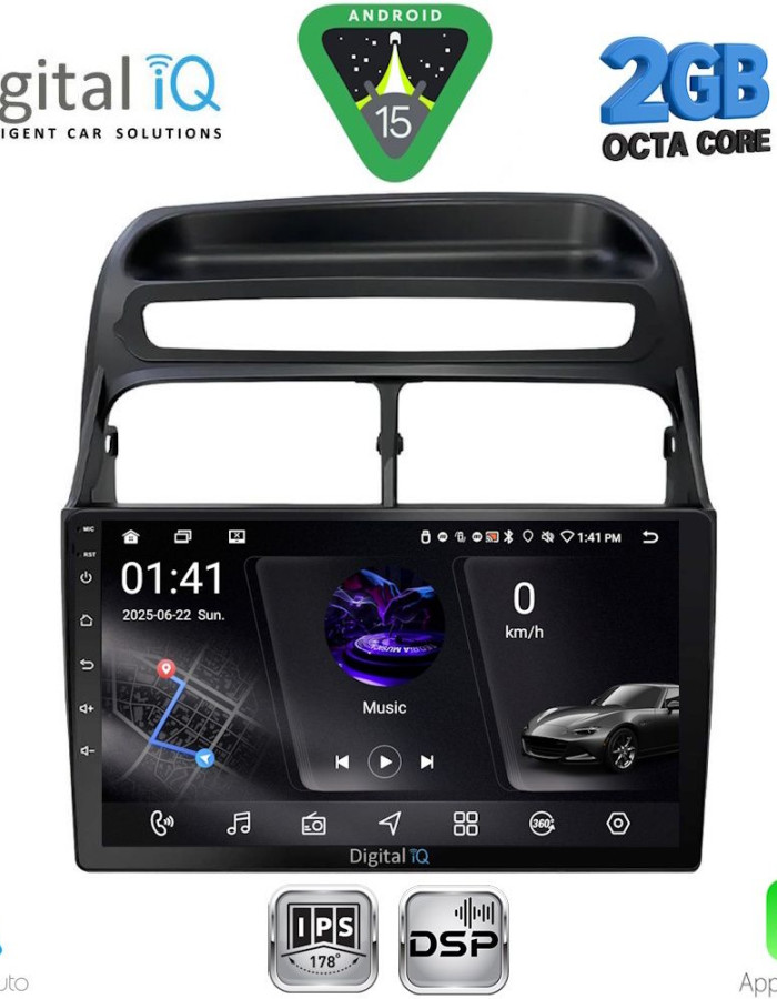 DIGITAL IQ RSF 4129_CPA (9inc) MULTIMEDIA TABLET for FIAT LINEA mod. 2007-2011