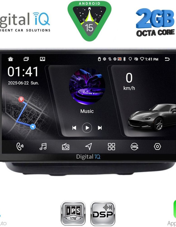 DIGITAL IQ RSF 4135_CPA (10inc) MULTIMEDIA TABLET for FIAT DOBLO mod. 2002-2009