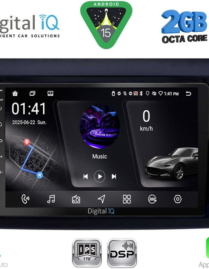 DIGITAL IQ RSF 4140_CPA (9inc) MULTIMEDIA TABLET for FIAT DUCATO mod. 2006-2011
