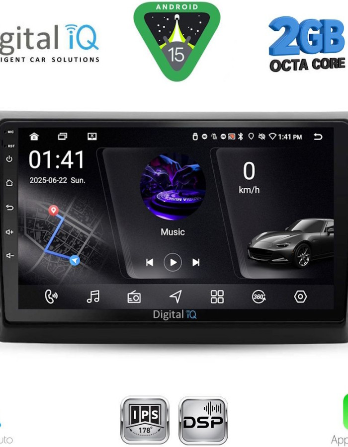 DIGITAL IQ RSF 4143_CPA (9inc) MULTIMEDIA TABLET for FIAT DUCATO mod. 2021-2026