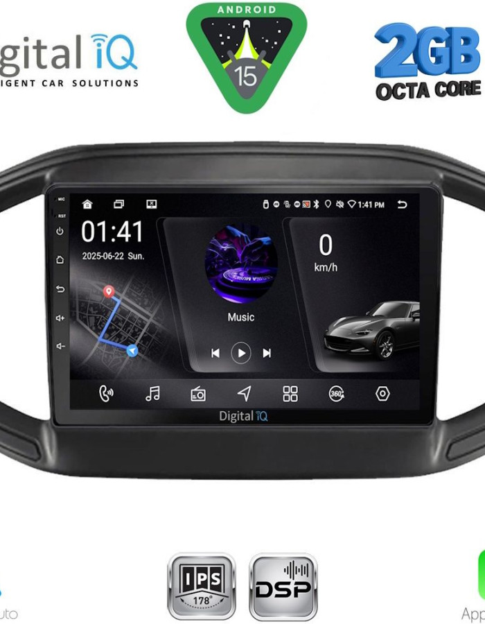 DIGITAL IQ RSF 4147_CPA (9inc) MULTIMEDIA TABLET for FIAT STRADA mod. 2020-2026