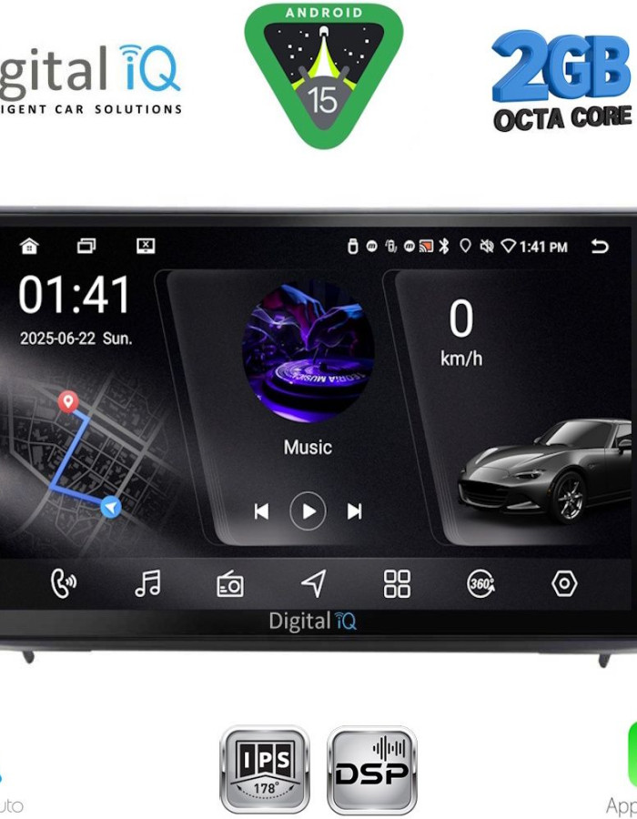 DIGITAL IQ RSF 4151_CPA (10inc) MULTIMEDIA TABLET for FORD ECOSPORT  mod. 2018-2023