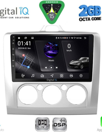 DIGITAL IQ RSF 4156SL_CPA A/C (9inc) MULTIMEDIA TABLET for FORD FOCUS mod. 2005-2012 (SILVER)