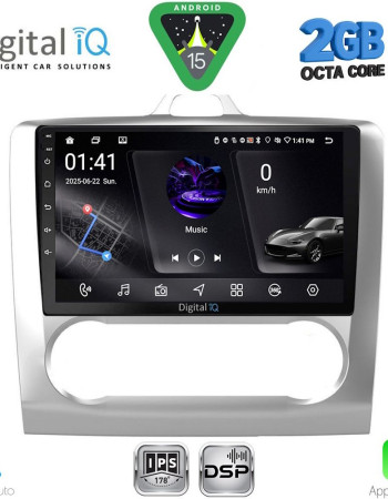 DIGITAL IQ RSF 4156SL_CPA CLIMA (9inc) MULTIMEDIA TABLET for FORD FOCUS mod. 2005-2012 (SILVER)