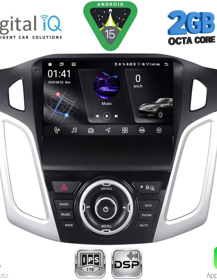 DIGITAL IQ RSF 4157_CPA (9inc) MULTIMEDIA TABLET for FORD FOCUS mod. 2011-2018