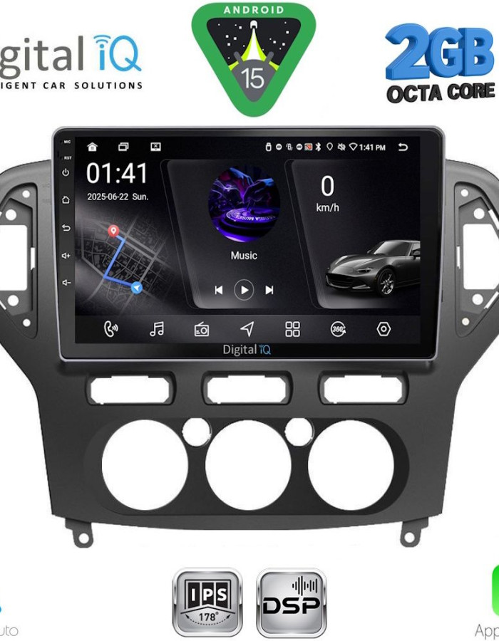 DIGITAL IQ RSF 4162_CPA A/C (10inc) MULTIMEDIA TABLET for FORD MONDEO mod. 2007-2011