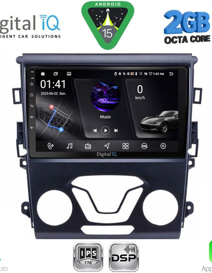 DIGITAL IQ RSF 4164_CPA A/C (9inc) MULTIMEDIA TABLET for FORD MONDEO mod. 2014-2023