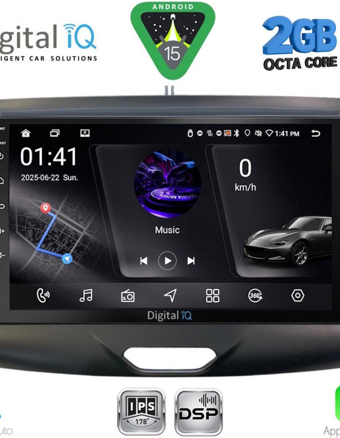 DIGITAL IQ RSF 4172_CPA (9inc) MULTIMEDIA TABLET for FORD RANGER mod. 2015-2018