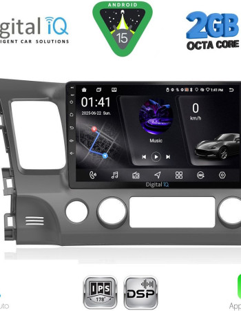 DIGITAL IQ RSF 4188_CPA (10inc) MULTIMEDIA TABLET for HONDA CIVIC 4D mod. 2006-2012
